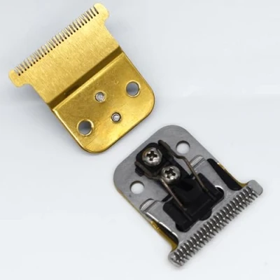 Image of AIRERA Pro Li Trimmer Replacement T Blade #32105 D7#32655 D8#32400 Carbon Steel Blade, Compatible with Andis D8 Slimline Hair (Gold)