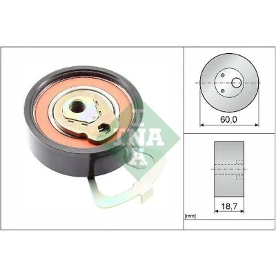 Image of 036109243AC, 036109243AE, 036109243AG, 036109243K, 036109243S Tensioner Pulley, timing belt INA 531 0339 10 VOLKSWAGEN: Polo III Hatchback, Golf 4