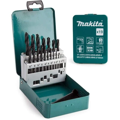 Image of Makita D 54081 HSS Ground Point Set Multi Colour (19 Piece)