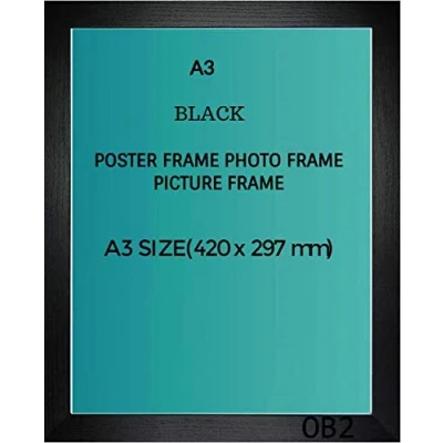 Image of OB2H A3 BLACK POSTER FRAME PICTURE PHOTO (Black, a3(420 x 297mm)