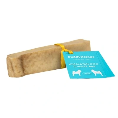 Image of Buddylicious Himalayan Yak Dog Chews Cheese Chew For Medium &amp; Large Dogs Milk All Types Of Lovely Bones (Medium)