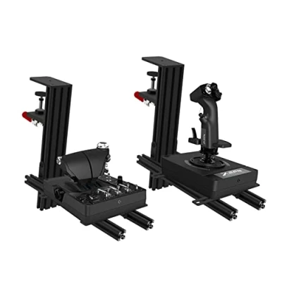 Image of Hikig 2 Set Joystick Desk Mount, Hotas Mount for Flight Sim Game Joystick, Throttle, Thrustmaster Warthog/ T16000M FCS/TCA/T.Flight HOTAS/TWCS, Logitech G X56/ X52/ X52 Pro