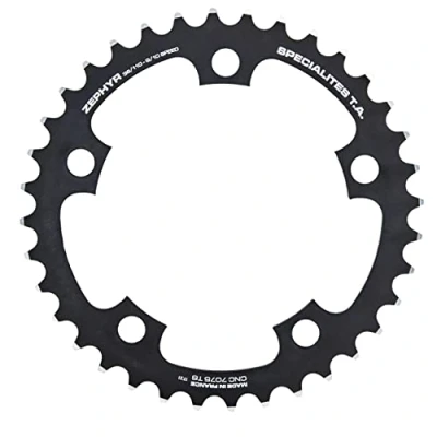 Image of Spécialités TA Zephyr Compact 110pcd 5 Arm 9/10/11 Speed Inner Chainring, 36t, Black