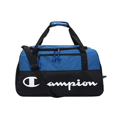 Image of Champion Logo Duffel Bag, Surf/Black, One Size