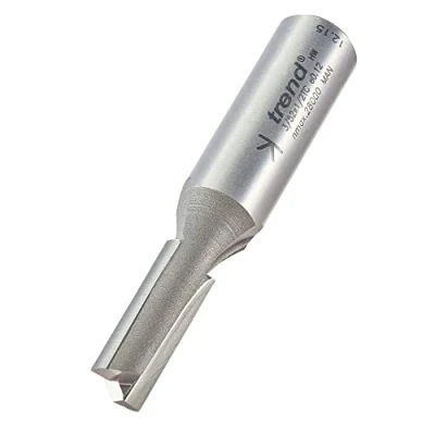 Image of Trend Professional Straight Two Flute Router Cutter Bit, 1/2 Inch Shank, 9mm Cut Diameter, Diameters from 2.0mm to 12.7mm, Tungsten Carbide Tipped, 3/52X1/2TC