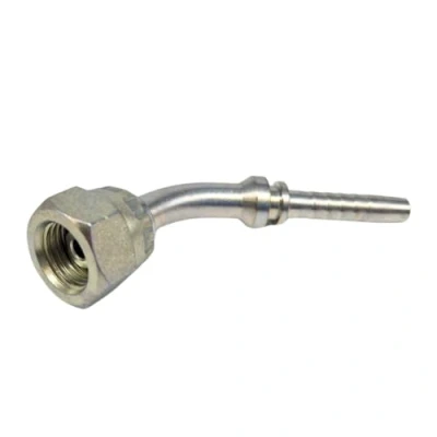 Image of Flowfit BSP 45 Elbow Swivel Female, Hydraulic Hose Fittings (3/8&quot; to 3/8&quot; Hose)