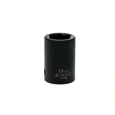 Image of Teng Tools 17MM 1/2 Inch Drive ANSI 6 Point Metric Shallow Chrome Molybdenum Impact Socket Mechanic Tool Hand 920517AN