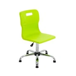 Image of Titan Swivel Senior Chair 435 525mm Seat Height Lime T35 LG