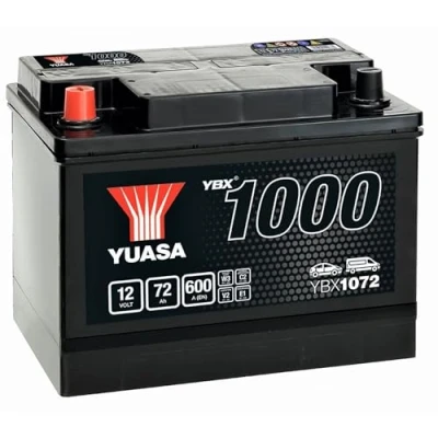 Image of Yuasa YBX1072 12V 72Ah 600A SMF Battery