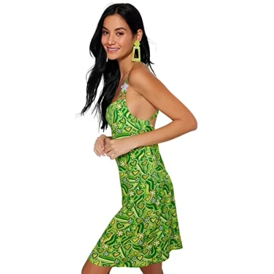 Image of Trendyol Women Basic Regular fit Woven Dress,Very Colorful,40