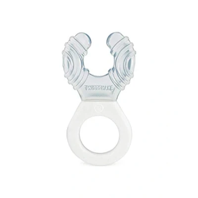 Image of Twistshake Teether for Baby Infant, Cooling Teething Ring, BPA BPF BPS Free, 2+ Months, White
