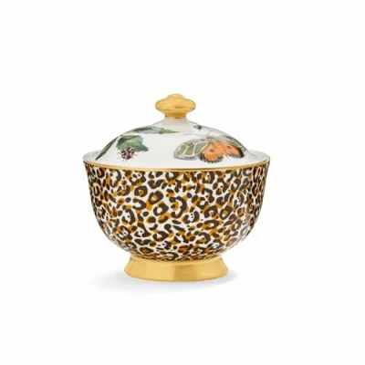 Image of Spode Covered Sugar Bowl Multi Coloured CRC8826 XW