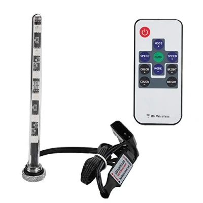 Image of Water Cooling Tank Led Light Lamp,Decorate Reservoir Kit with Remote Control Cooled Accessories for Computer System 125mm