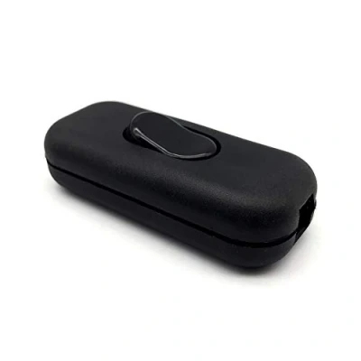 Image of FUJIE Torpedo Switch 6Amp in line for Small Appliance or Lamp, Black 2 3 Core 1 Pack