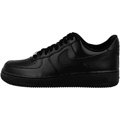 Image of NIKE Men&#039;s Air Force 1 &#039;07 Basketball Shoe, Black Dark, 10 UK