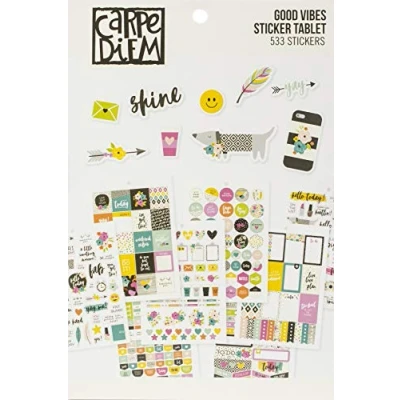 Image of Simple Stories Carpe Diem A5 Planner Sticker Tablet Good Vibes, 533/Pkg
