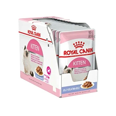 Image of Royal Canin Kitten Instinctive Food in Jelly Wet Pouches 85g (Pack of 12)