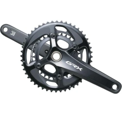 Image of Shimano Unisex Adult GRX Crankset, Black, One Size