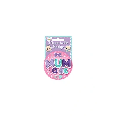 Image of Henbrandt Pink Badge Mum Mummy To Be Baby Girl Shower Party Accessory