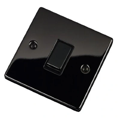 Image of Black Nickel 10AX Single Light Switch