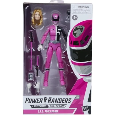 Image of Power Rangers Lightning Collection S.P.D. Pink Ranger 6 Inch Premium Collectible Action Figure Toy with Accessories