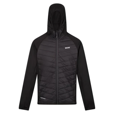 Image of Regatta Mens Andreson VIII Hybrid Padded Hooded Soft Shell Jacket