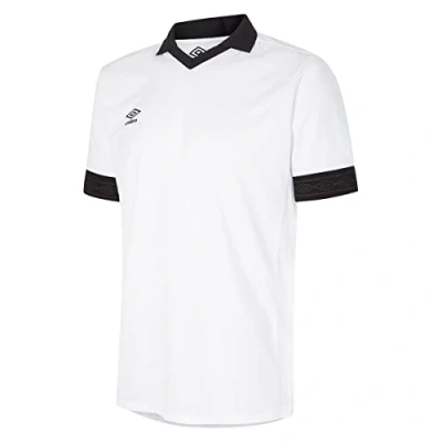 Image of UMBRO Club Essential Tempest SS Men&#039;s Jersey, White / black., M