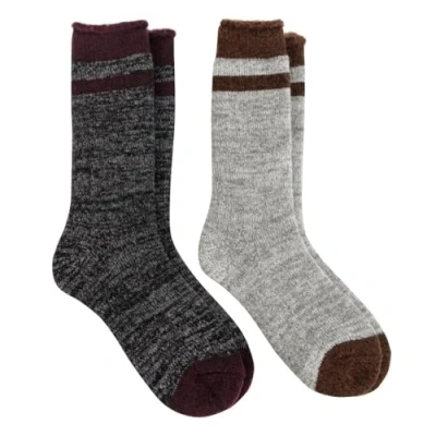 Image of Totes toasties® Mens Alpaca Blend Ankle Socks (Twin Pack)
