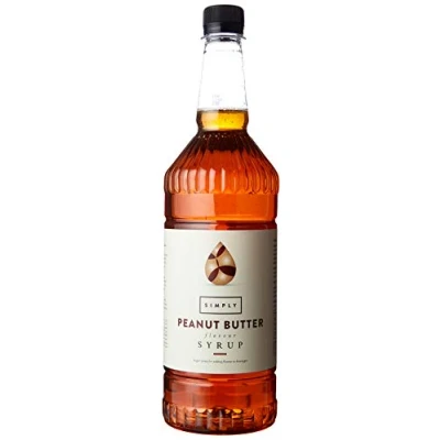 Image of Simply Peanut Butter Syrup, Vegan &amp; Nut Free Flavoured Syrup for Coffee, Cocktails Baking (1 Litre)