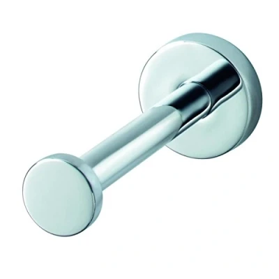 Image of Haceka Kosmos 1125499 Stainless Steel and Zinc Alloy Spare Toilet Roll Holder, Silver