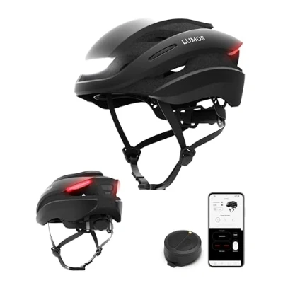 Image of Lumos Ultra Smart Bike Helmet Customizable Front and Back LED Lights with Turn Signals Road Bicycle Helmets for Adults: Men, Women