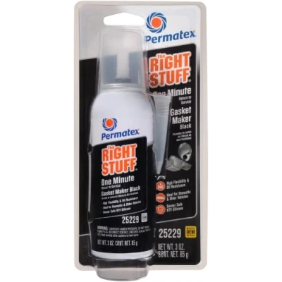 Image of S/S Permatex® The Right Stuff® 90min Black RTV Gasket Maker 3oz / 85g Aerosol