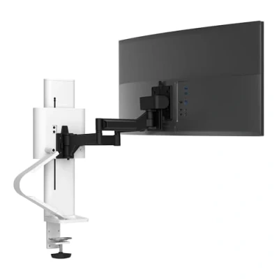 Image of Ergotron TRACE™ Single Monitor Arm, VESA Desk Mount for Monitors Up to 38 Inches, 2.9 9.8 kg White