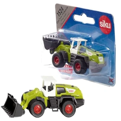 Image of siku 1524, &#039;Claas Torion 1914&#039; Wheeled Loader, Metal/Plastic, Green/White, Toy Excavator for Children