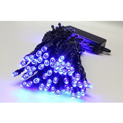 Image of 100 Blue LED Outdoor Waterproof Battery 8 Multi Function with Timer String Lights Xmas Garden Christmas Party Fairy