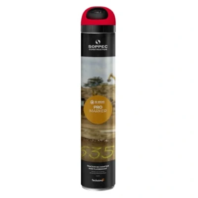 Image of Soppec Red Line Marking Spray 750ml Temporary Pro Marker Paint Survey x3