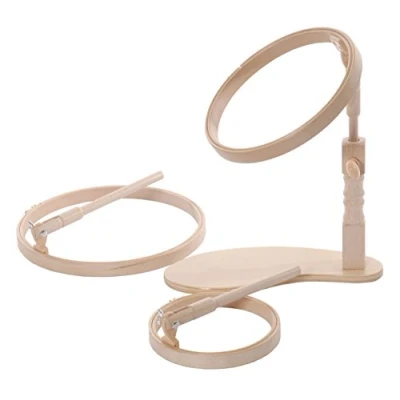 Image of Elbesee 15 cm, 20 cm &amp; 25 Wood Hoop seat Frame Set 6&quot;, 8&quot; 10&quot;, Brown, 34 x 30 22