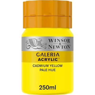 Image of Winsor &amp; Newton Galeria Acrylic 250ml CADMIUM YELLOW PALE