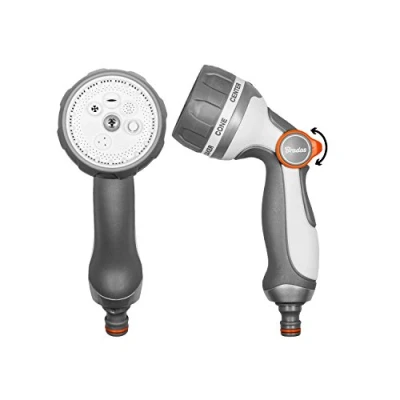 Image of Quality Soft Grip,Impact Resistant 7 Pattern dial Head Garden Hose Spray Gun, by Cost Wise®,The Irrigation Specialists