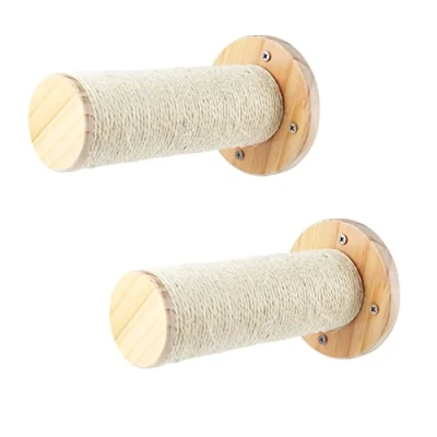 Image of DaizySight Cat Wall Steps, 2 Pack Of Scratching Ladder Steps Post Indoor for Climbing, Mounted Furniture