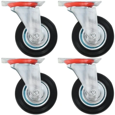 Image of vidaXL Swivel Casters 4 pcs 100 mm