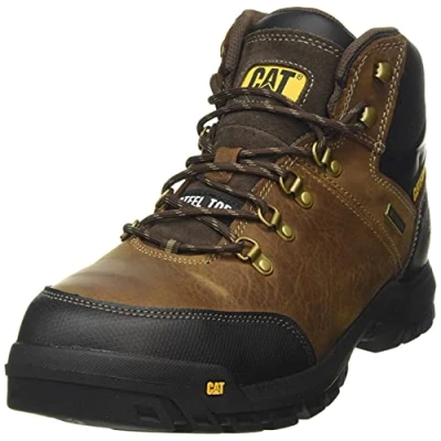 Image of Caterpillar Men&#039;s Framework St S3 Wr HRO SRA Industrial Boot, Seal Brown, 14 UK