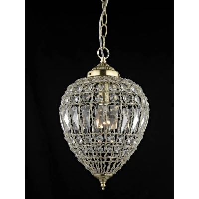 Image of Bombay Bead Large Satin Brass Pendant Ceiling Light