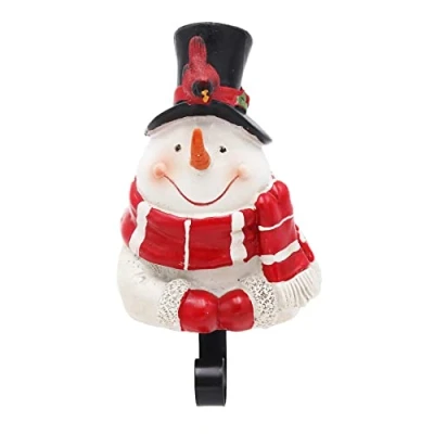 Image of Widdle Gifts Ltd Christmas Snowman Stocking Hanger Holder Fireplace Mantle Hooks Decoration 0020