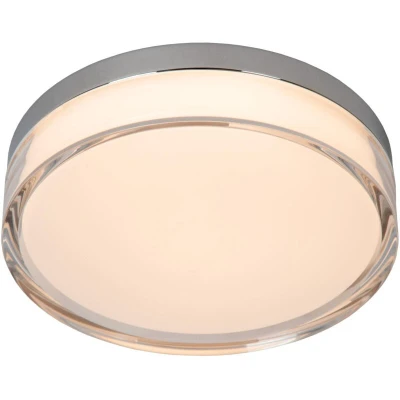 Image of Plano Flush ceiling light Outdoor Ø23cm LED Dim. CCT 1x11W 2700K/4000K IP44 Opal