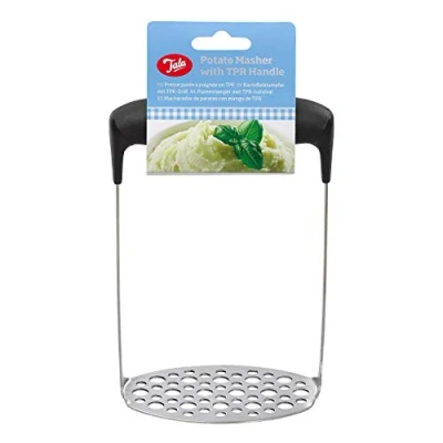 Image of Tala Stainless Steel Potato Masher with grip Handle, Ideal for mashing all food types a handle comfortable use, Silver, 8 x 11 18 cm