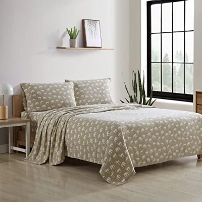Image of Eddie Bauer Buckhead Ridge Flannel Sheet Set, King
