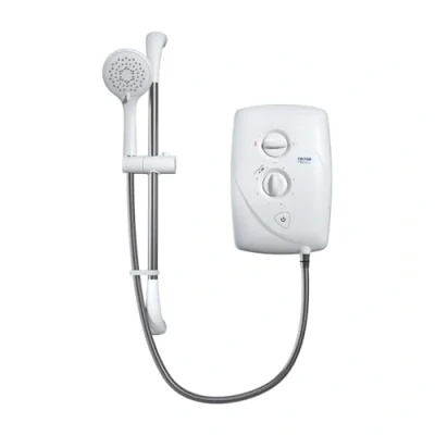 Image of Triton T80 Easi Fit 10.5kW Shower Electric 10.5 kW White I Electrical Showers with Showerhead &amp; Anti Twist Hose Best Units for Bathrooms
