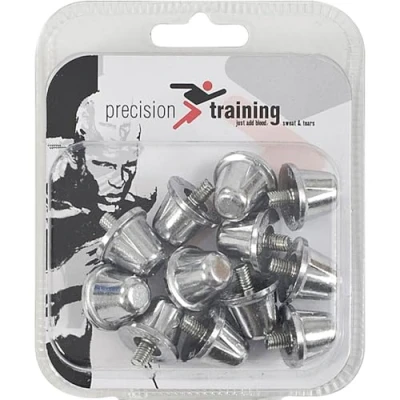 Image of Loops 12 PACK 15mm Alloy Rugby Union Boot Studs Screw in Silver Grass Shoe Grips