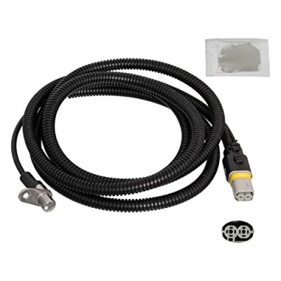 Image of 81271206186 ABS Sensor FEBI BILSTEIN 104748 Rear Axle Left with grease 1150Ohm 1919mm 2142mm